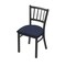 Holland Bar Stool Co 610 Contessa 18" Chair with Pewter Finish and Graph Anchor Seat 61018PW014 - alternate 1